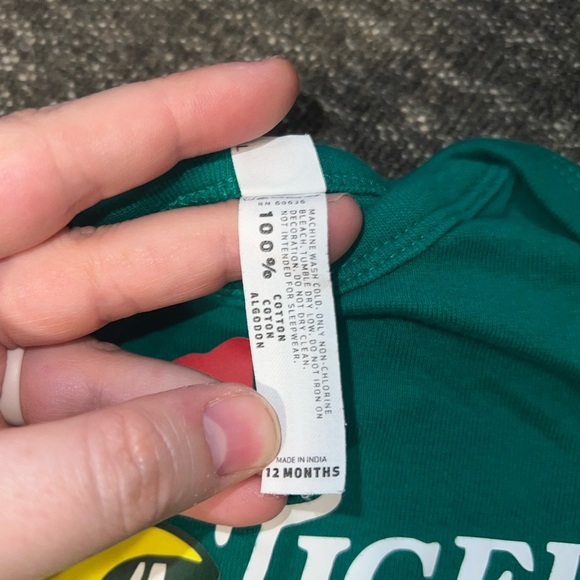 Tiger Woods Goat Masters Augusta Golf Green 12mo Handmade Body Suit - Picture 3 of 5